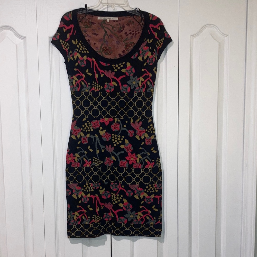 RACHEL Rachel Roy Black Floral Mini Dress